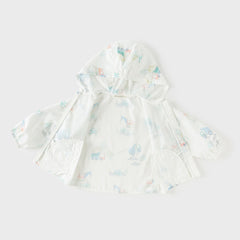 Dave&Bella Toddler Boys Summer White Car Print Outwear Comfortable Sunscreen Jackets