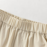 Dave&Bella Toddler Boys Summer Light Khaki Adjustable-waistband Lightweight Pants