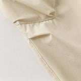 Dave&Bella Toddler Boys Summer Light Khaki Adjustable-waistband Lightweight Pants