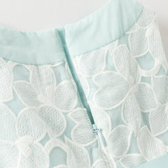 Dave&Bella Summer Toddler Girls Elegant Light Blue Sleeveless Princess Graduation Dress