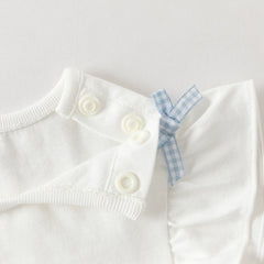 Dave&Bella Summer Toddler Girls Stylish White Sleeveless Cute Embroidery Top Shorts Sets