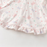 Dave&Bella Toddler Girls Summer Pink/Beige Print Outdoor Comfortable Sunscreen Jackets