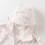 Dave&Bella Toddler Girls Summer Pink/Beige Print Outdoor Comfortable Sunscreen Jackets