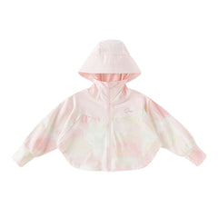 Dave&Bella Toddler Girls Sweet Pink Print Outwear Long Sleeve Summer Screen Jackets