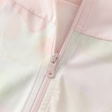 Dave&Bella Toddler Girls Sweet Pink Print Outwear Long Sleeve Summer Screen Jackets