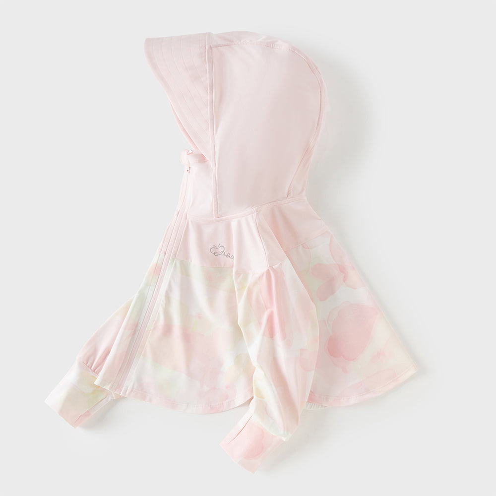 Dave&Bella Toddler Girls Sweet Pink Print Outwear Long Sleeve Summer Screen Jackets