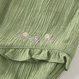 Dave&Bella Summer Toddler Girls Pink/Green Lightweight Comfortable Mosquito Proof Pants