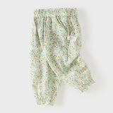 Dave&Bella Toddler Girls Summer Casual Floral Print Lightweight Loose Mosquito Proof Pants