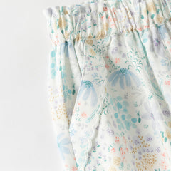 Dave&Bella Toddler Girls Summer Casual Floral Print Lightweight Loose Mosquito Proof Pants