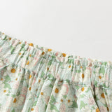 Dave&Bella Toddler Girls Summer Casual Floral Print Lightweight Loose Mosquito Proof Pants
