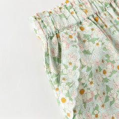 Dave&Bella Toddler Girls Summer Casual Floral Print Lightweight Loose Mosquito Proof Pants