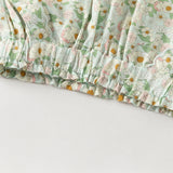 Dave&Bella Toddler Girls Summer Casual Floral Print Lightweight Loose Mosquito Proof Pants