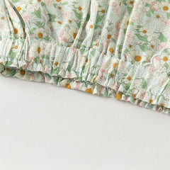 Dave&Bella Toddler Girls Summer Casual Floral Print Lightweight Loose Mosquito Proof Pants