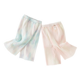 Dave&Bella Summer Toddler Girls Pink/Purple Mosquito Repellent Stylish Pants