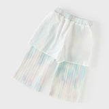 Dave&Bella Summer Toddler Girls Pink/Purple Mosquito Repellent Stylish Pants