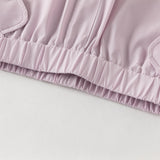 Dave&Bella Toddler Girls Summer Purple/Khaki Versatile Adjustable-waist Fashion Pants