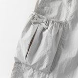 Dave&Bella Kids Girls Summer Comfortable Pink/Light Grey Wide Straight-leg Pants