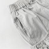 Dave&Bella Kids Girls Summer Comfortable Pink/Light Grey Wide Straight-leg Pants