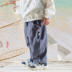 Dave&Bella Summer Toddler Girls/Boys Blue/Pink Cute Animal-style Lightweight Casual Pants