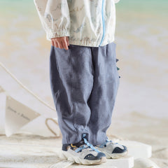 Dave&Bella Summer Toddler Girls/Boys Blue/Pink Cute Animal-style Lightweight Casual Pants