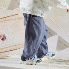 Dave&Bella Summer Toddler Girls/Boys Blue/Pink Cute Animal-style Lightweight Casual Pants