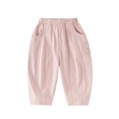 Dave&Bella Summer Toddler Girls/Boys Blue/Pink Cute Animal-style Lightweight Casual Pants