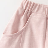 Dave&Bella Summer Toddler Girls/Boys Blue/Pink Cute Animal-style Lightweight Casual Pants