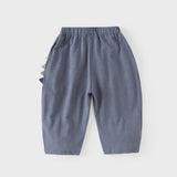 Dave&Bella Summer Toddler Girls/Boys Blue/Pink Cute Animal-style Lightweight Casual Pants