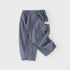 Dave&Bella Summer Toddler Girls/Boys Blue/Pink Cute Animal-style Lightweight Casual Pants