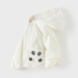 Dave&Bella Toddler Boys/Girls Summer Panda/Rabbit Lightweight Hooded Sunscreen Jacket