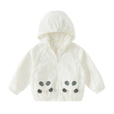 Dave&Bella Toddler Boys/Girls Summer Panda/Rabbit Lightweight Hooded Sunscreen Jacket
