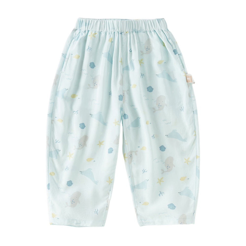 Dave&Bella Toddler Girls/Boys Summer Multi-color Playful Print Mosquito Proof Pants