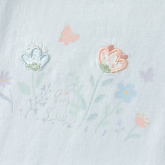 Dave&Bella Summer Toddler Girls Flutter Sleeve Breathable Cotton Comfortable T-shirts