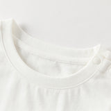 Dave&Bella Summer Toddler Girls Flutter Sleeve Breathable Cotton Comfortable T-shirts