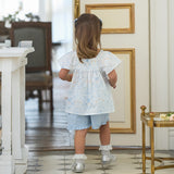 Dave&Bella Summer Toddler Girls Butterfly Print Casual Comfortable Design Top Shorts Sets