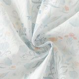 Dave&Bella Summer Toddler Girls Breathable Cotton Floral Print White A-line Party Dress