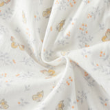 Dave&Bella Summer Baby Girls Cute Butterfly Print White Comfortable Indoor Rompers