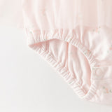 Dave&Bella Summer Baby Girls Pink Floral Print Elegant Mesh A-Line Princess Rompers