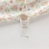 Dave&Bella Baby Girls Summer Cute Squirrel Print Beige Cotton Breathable Indoor Rompers