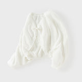 Dave&Bella Toddler Girls Summer White Lightweight Batwing Sleeve Sweater Cardigans