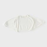 Dave&Bella Toddler Girls Summer White Lightweight Batwing Sleeve Sweater Cardigans