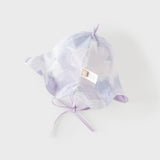 Dave&Bella Summer Toddler Girls Purple Floral Print Soft Cotton Fisherman Sun Hats
