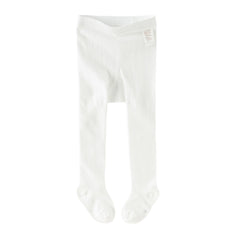 Dave&Bella Kids Girls Summer Elegant White Slim Footed Daily Comfortable Tights Leggings