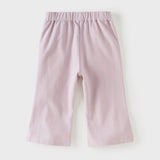 Dave&Bella Toddler Girls Summer Soft Adjustable-waistband Straight-leg Casual Jeans
