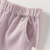 Dave&Bella Toddler Girls Summer Soft Adjustable-waistband Straight-leg Casual Jeans