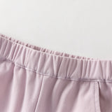 Dave&Bella Toddler Girls Summer Soft Adjustable-waistband Straight-leg Casual Jeans