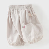 Dave&Bella Summer Toddler Girls/Boys Light Grey/Dark Grey Comfortable Capri Pants