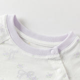 Dave&Bella Baby Girls/Boys Summer Short Sleeve Indoor Breathable Cotton Soft Rompers
