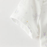 Dave&Bella Baby Girls/Boys Summer Short Sleeve Indoor Breathable Cotton Soft Rompers
