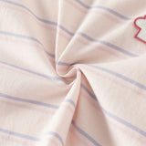 Dave&Bella Toddler Girls/Boys Summer Stylish Pink/Yellow Striped Soft Cotton Daily T-shirts